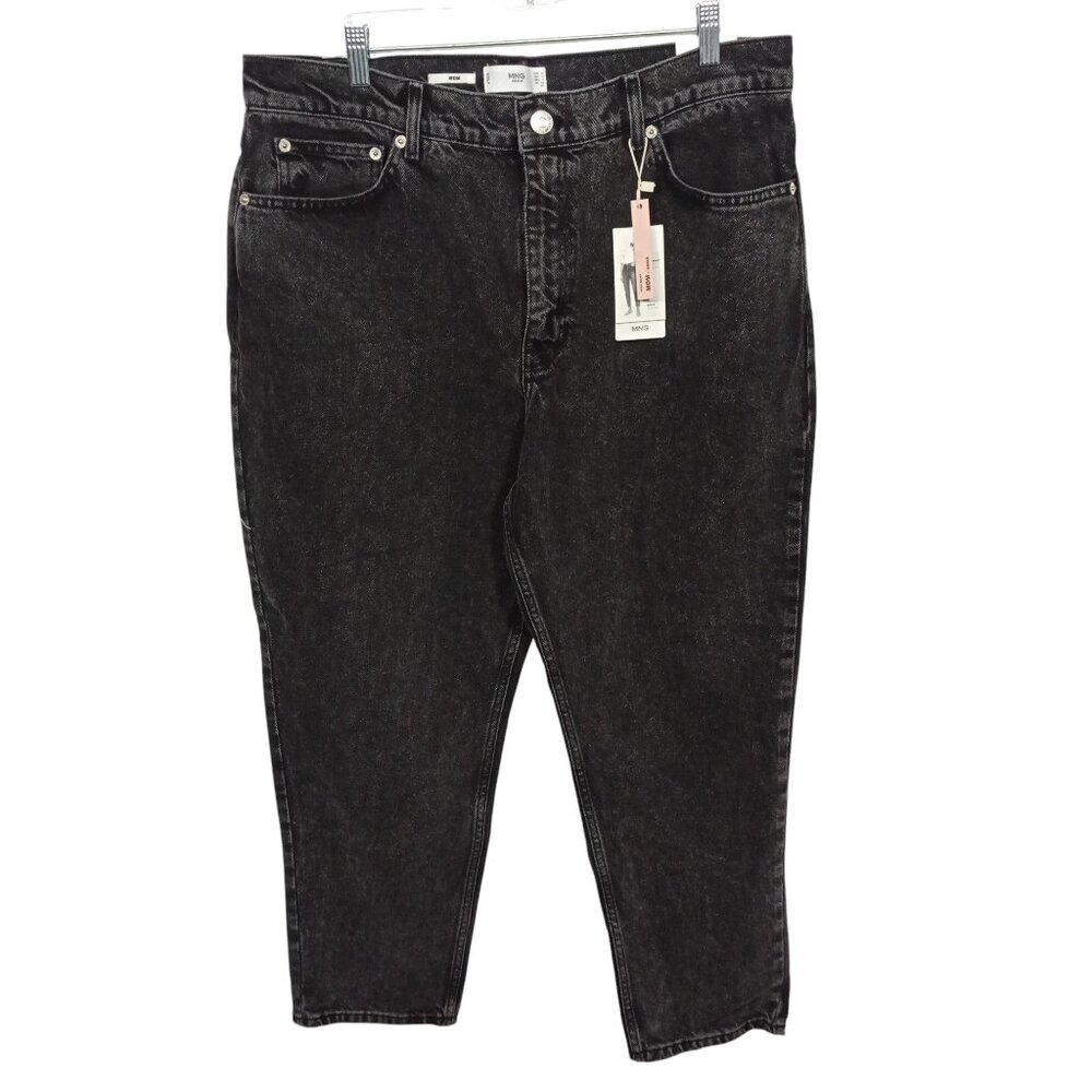 Mango Black High Rise Women Jeans
